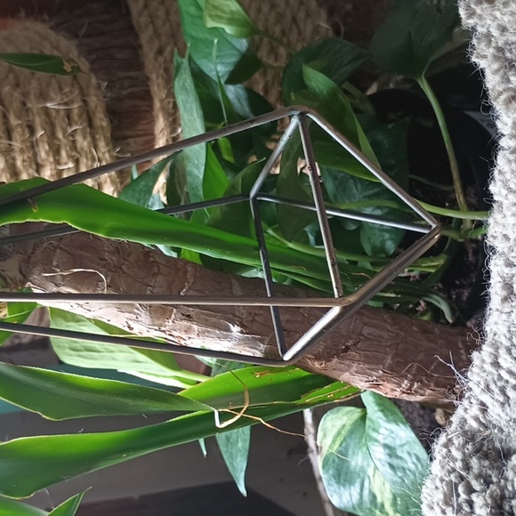 One Ex Large Brass Hanging Air Plant🌾 Holder 10"X 3" - Picture 5 of 7